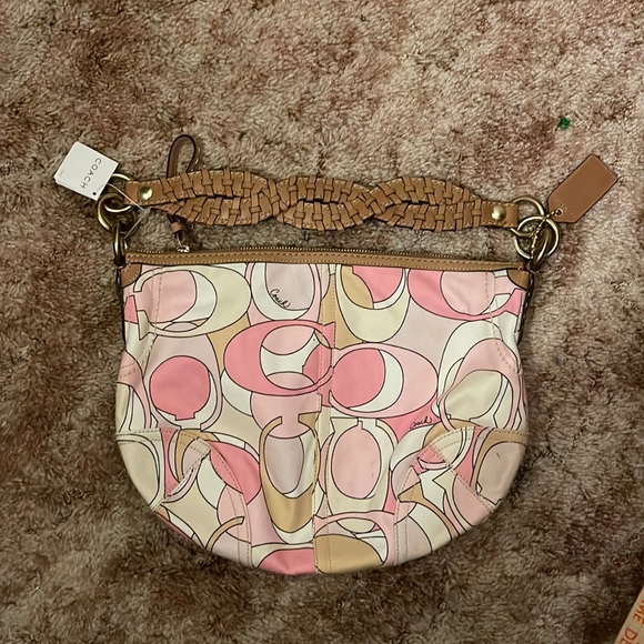 Coach Bags Coach Cloth C Shoulder Bag With Woven Strap Nwt Poshmark